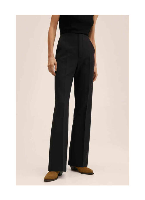 Pantalon droit noir MANGO pour femme