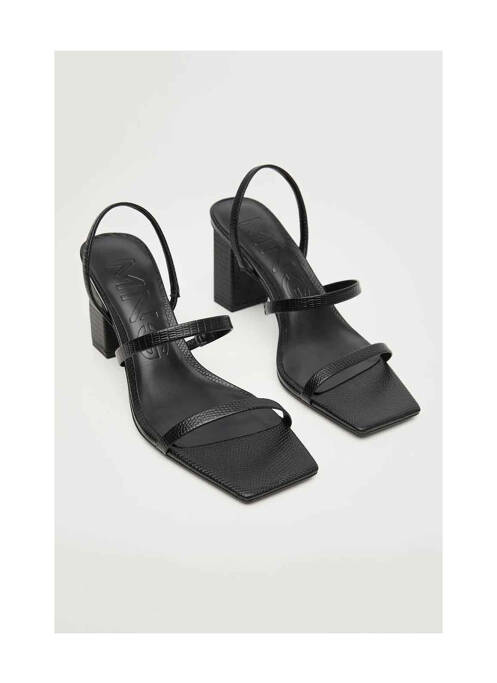 Sandales/Nu pieds noir MANGO femme