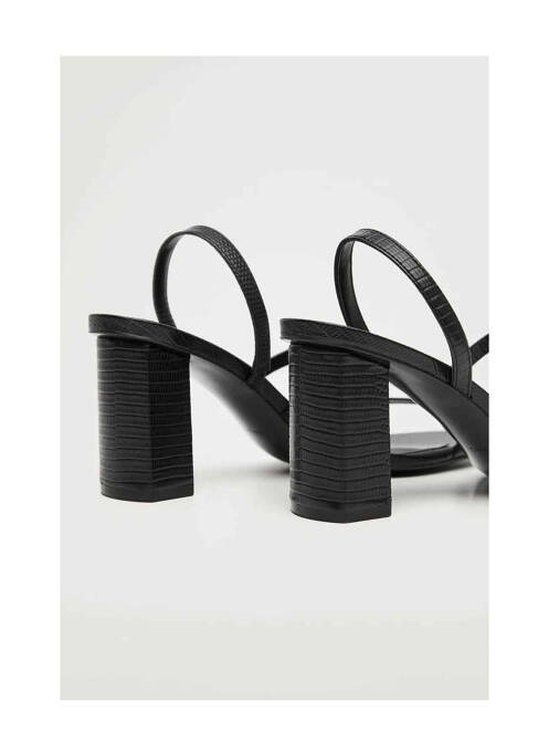 Sandales/Nu pieds noir MANGO femme