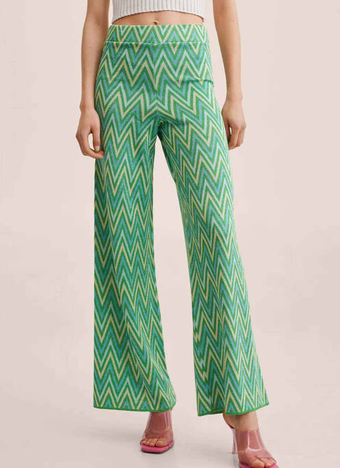 Pantalon flare vert MANGO femme