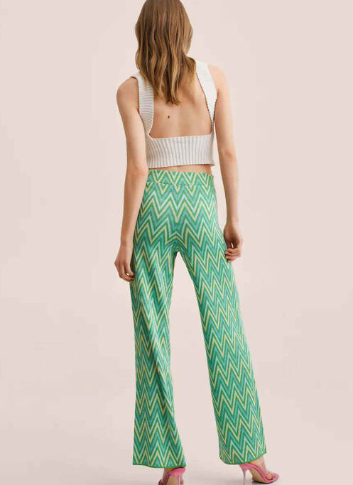 Pantalon flare vert MANGO femme
