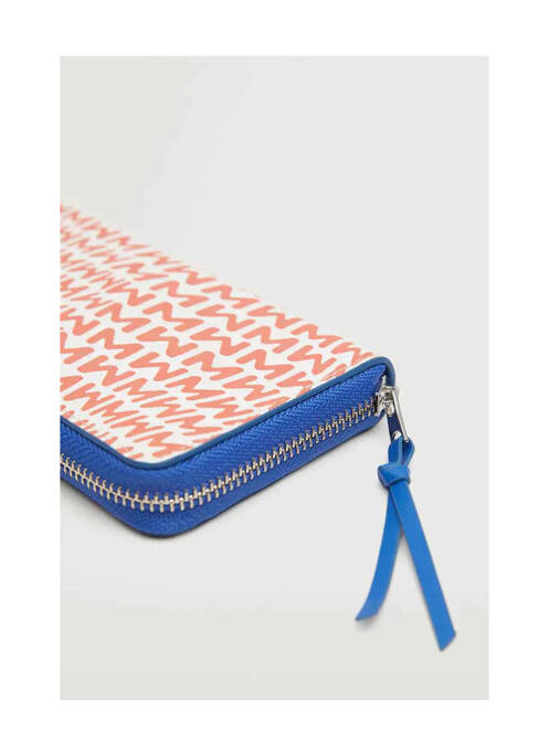 Porte-monnaie orange MANGO femme