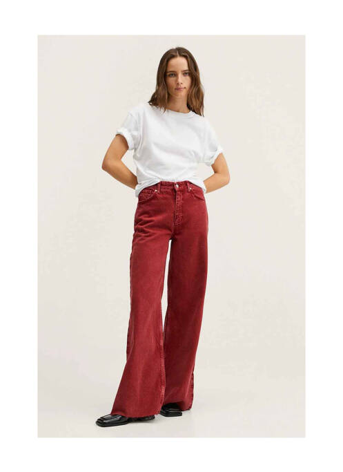 Jean coupe flare rouge MANGO pour femme