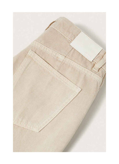 Jeans coupe large beige MANGO pour femme