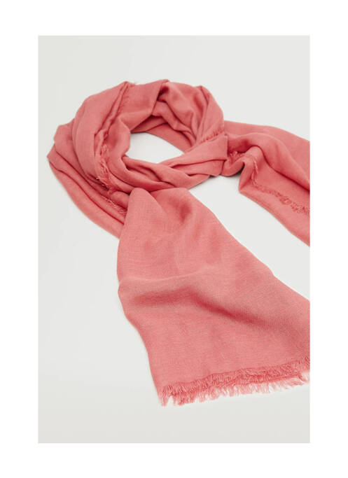 Foulard rose MANGO pour femme