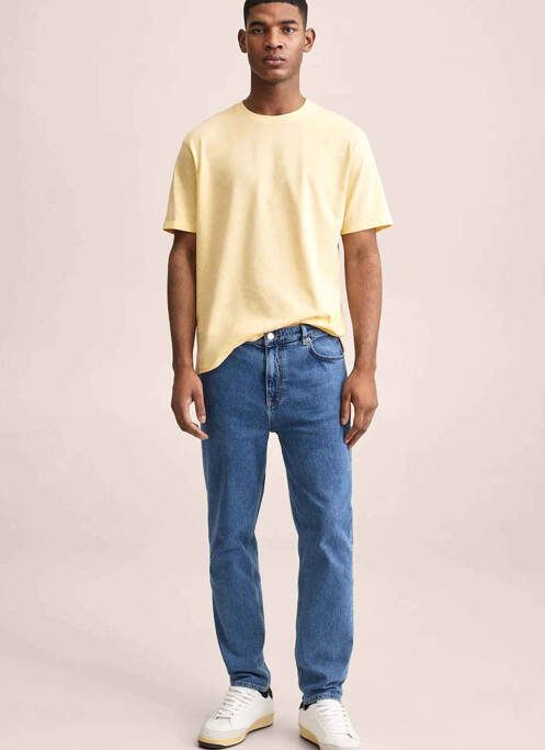 T-shirt jaune MANGO pour homme