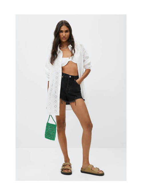 Short noir MANGO pour femme