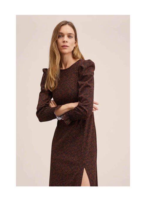 Robe longue orange MANGO pour femme