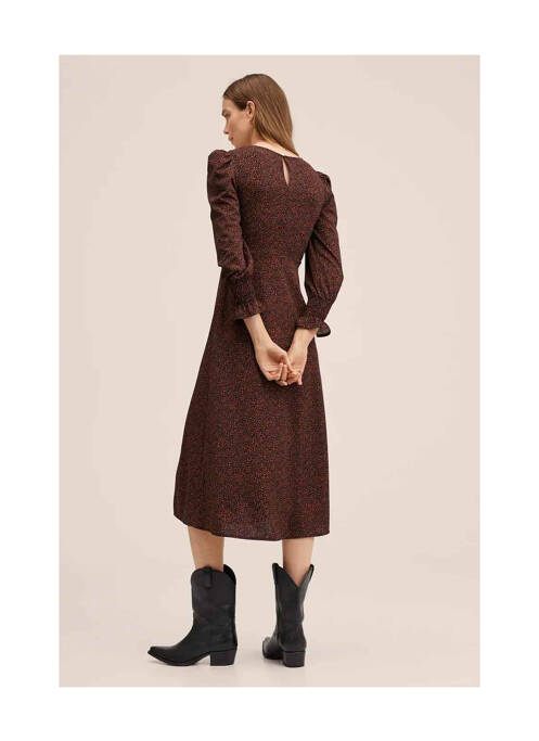 Robe longue orange MANGO pour femme