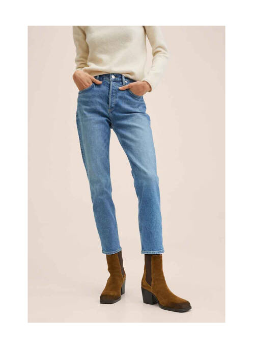 Jeans coupe slim bleu MANGO pour femme