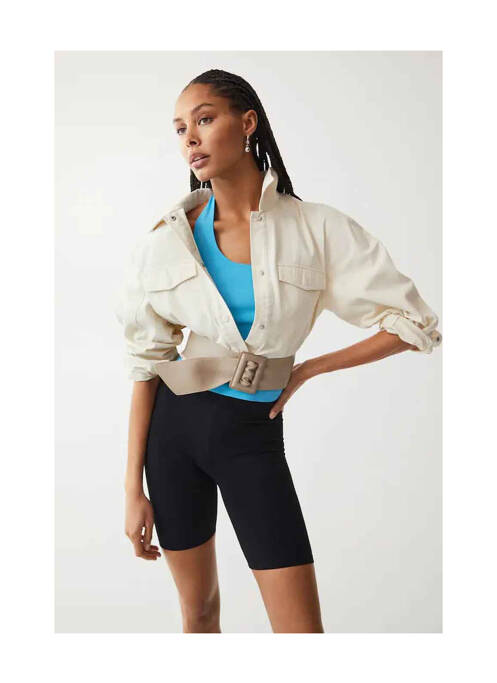 Ceinture beige MANGO femme