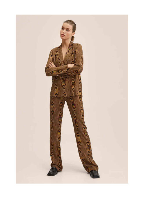 Pantalon droit noir MANGO pour femme