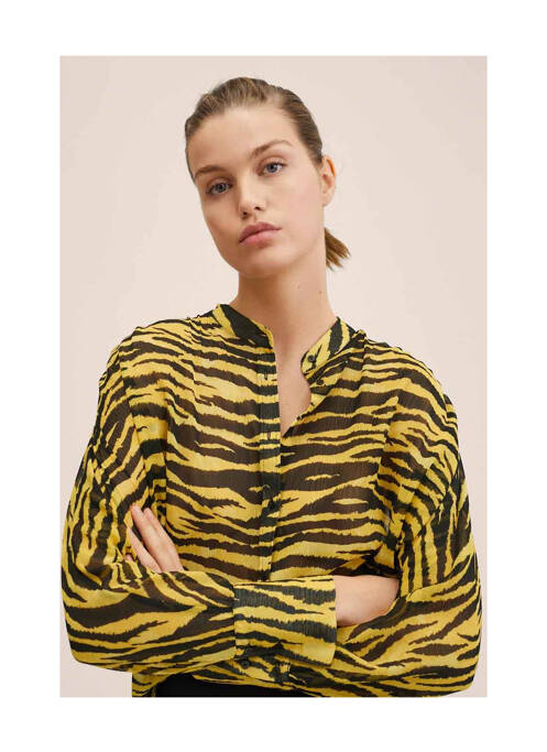 Chemisier jaune MANGO pour femme