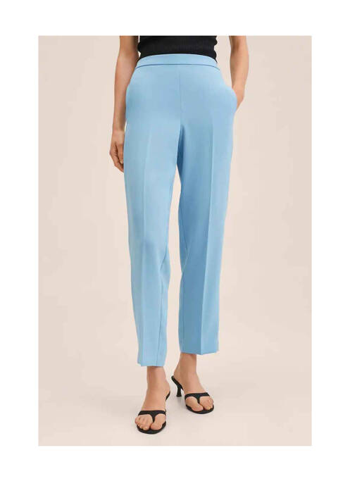 Pantalon droit bleu MANGO pour femme