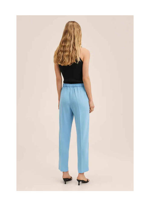 Pantalon droit bleu MANGO pour femme