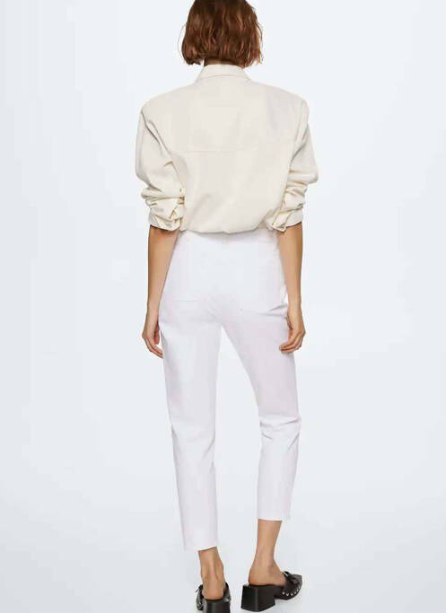 Jeans boyfriend blanc MANGO pour femme