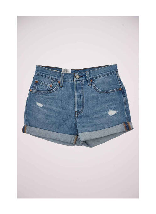 Short bleu LEVIS pour femme