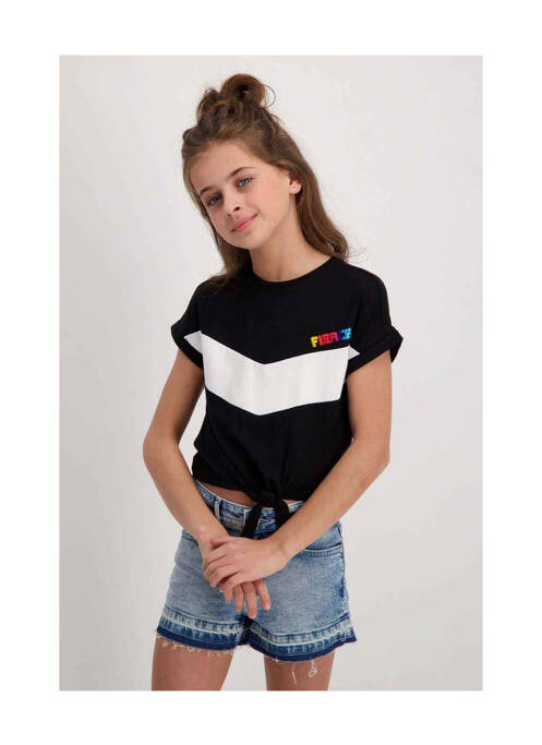 T-shirt noir CARS JEANS pour fille