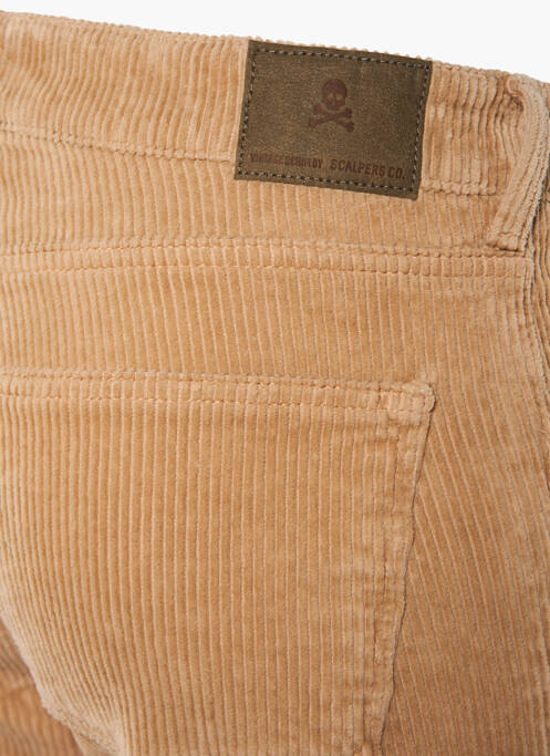 Pantalon droit marron SCALPERS pour homme