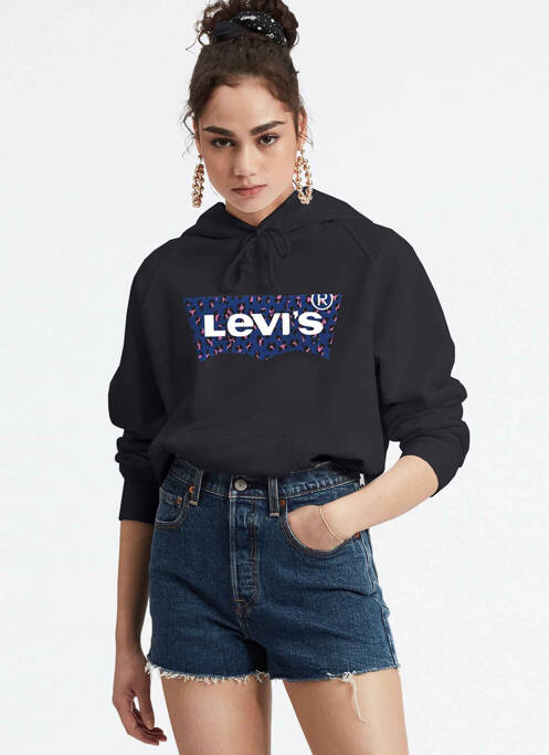 Sweat-shirt à capuche bleu LEVIS pour femme