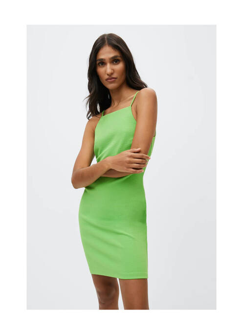 Robe courte vert MANGO pour femme