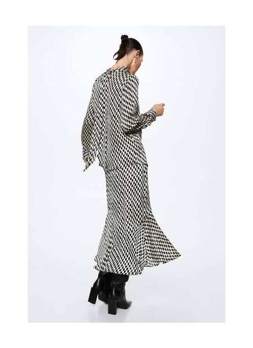 Tunique manches longues noir MANGO pour femme