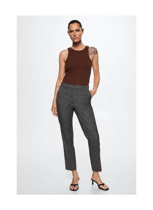 Pantalon chino marron MANGO pour femme