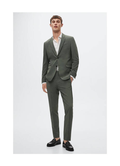 Pantalon slim vert MANGO pour homme