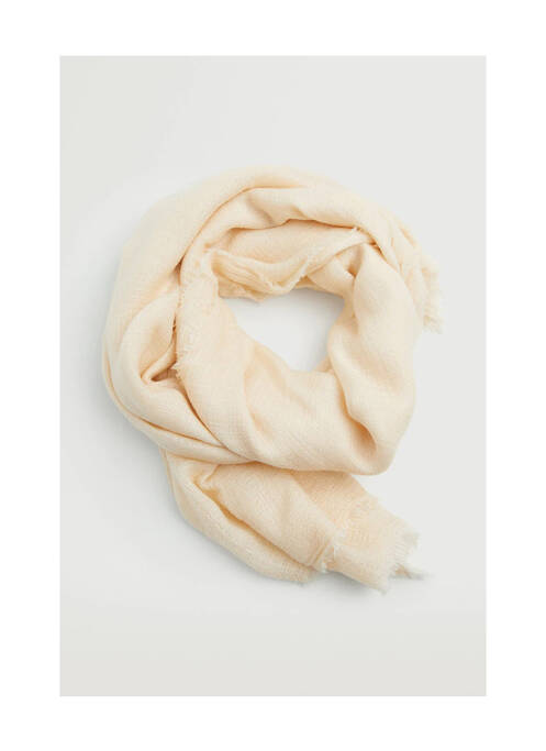 Foulard beige MANGO pour femme