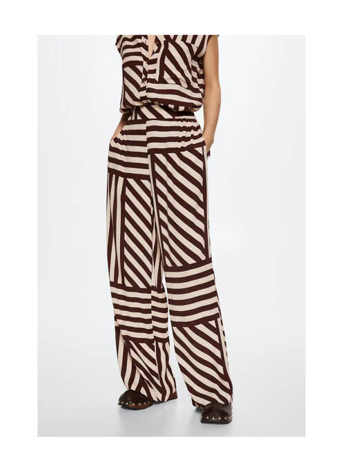 Pantalon flare marron MANGO femme