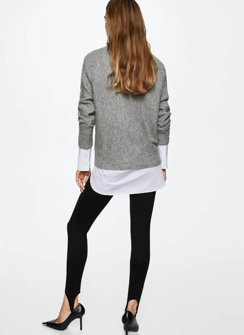 Pull col roulé gris MANGO pour femme