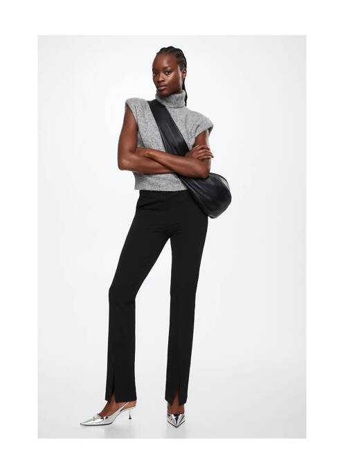 Pantalon chino noir MANGO pour femme