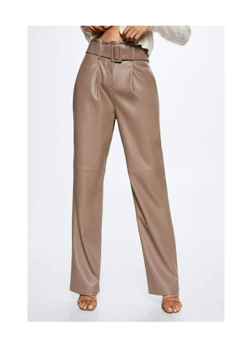 Pantalon droit gris MANGO pour femme