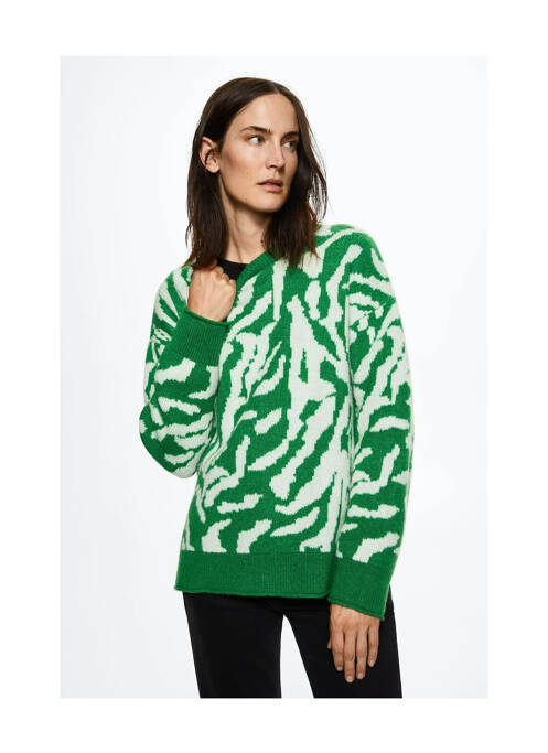 Pull vert MANGO pour femme
