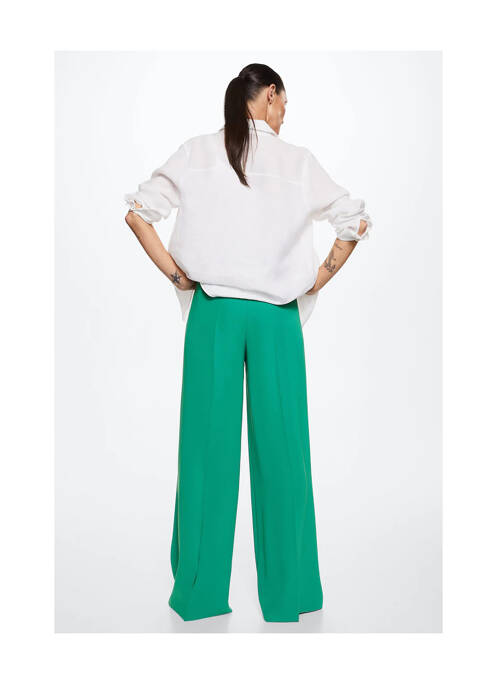 Pantalon flare vert MANGO pour femme