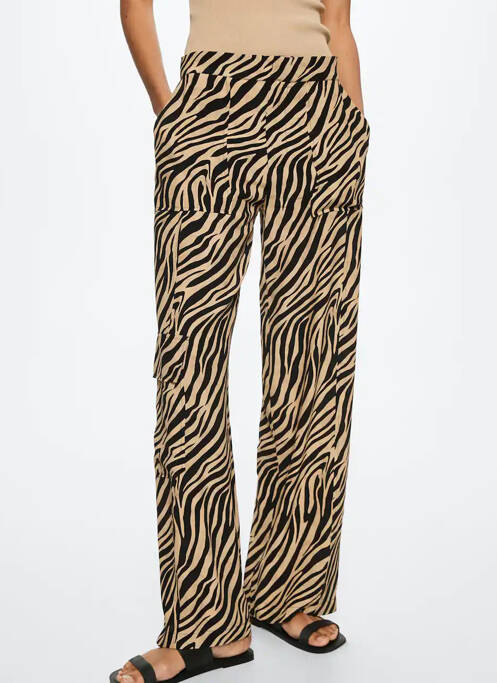 Pantalon flare marron MANGO femme