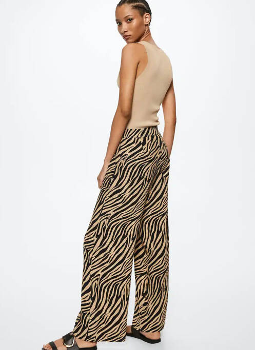 Pantalon flare marron MANGO femme