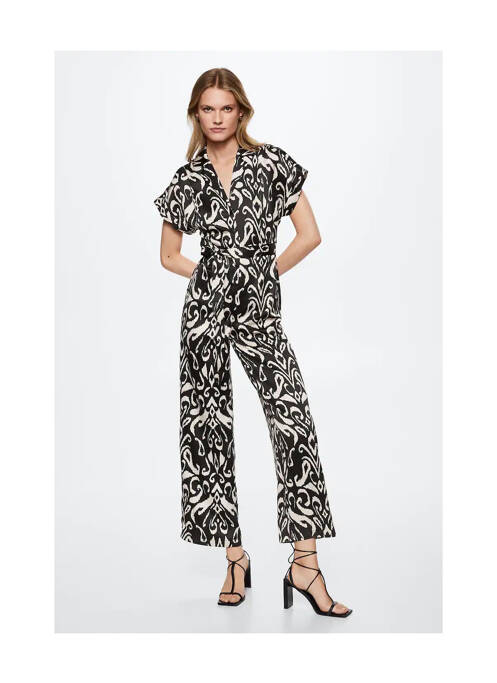 Combi-pantalon noir MANGO pour femme