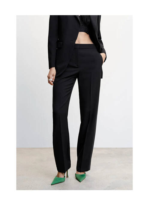 Pantalon chino noir MANGO pour femme