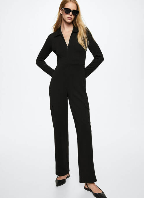 Combi-pantalon noir MANGO pour femme