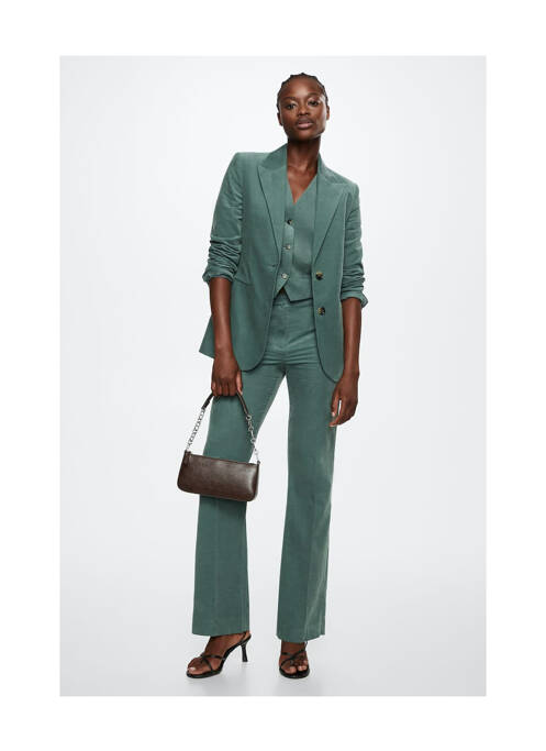 Pantalon droit bleu MANGO pour femme