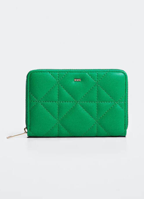 Porte-monnaie vert MANGO femme