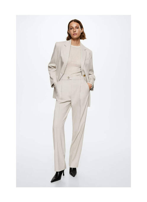 Pantalon chino blanc MANGO pour femme