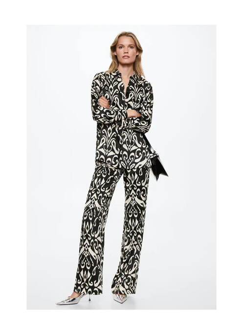 Pantalon flare noir MANGO pour femme