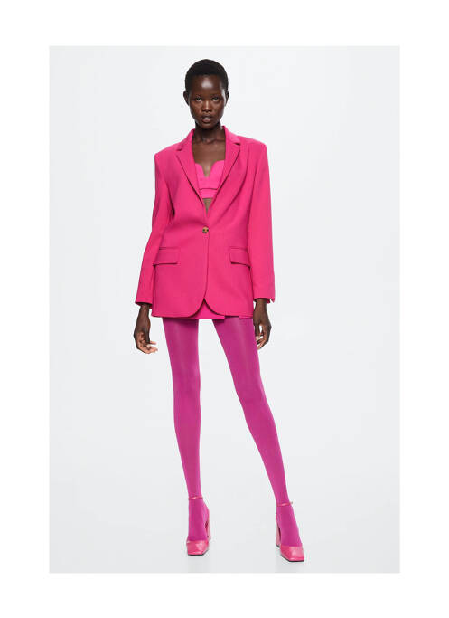 Blazer rose MANGO pour femme