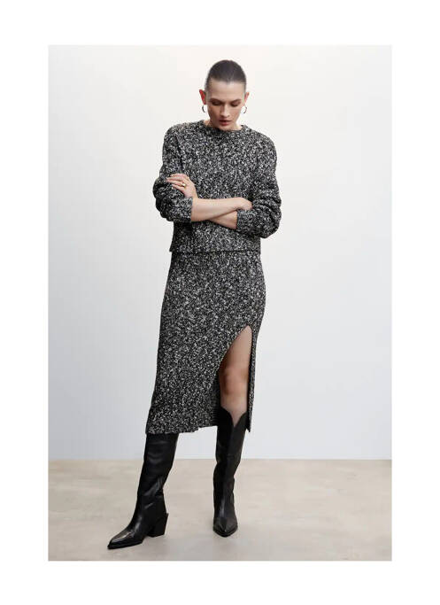 Jupe longue noir MANGO pour femme