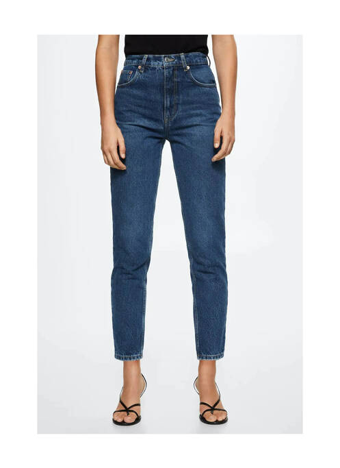 Jean coupe Mom bleu MANGO pour femme