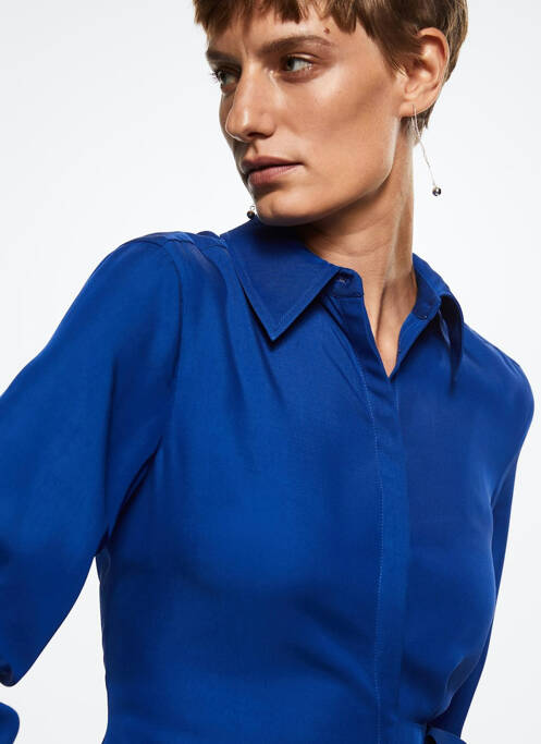Robe longue bleu MANGO pour femme