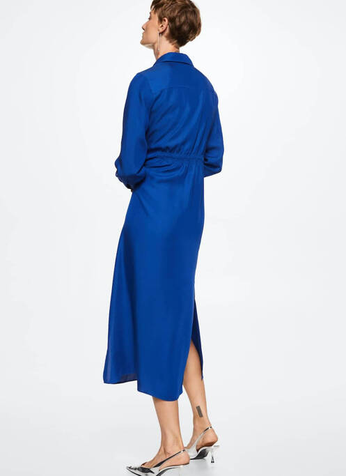 Robe longue bleu MANGO pour femme