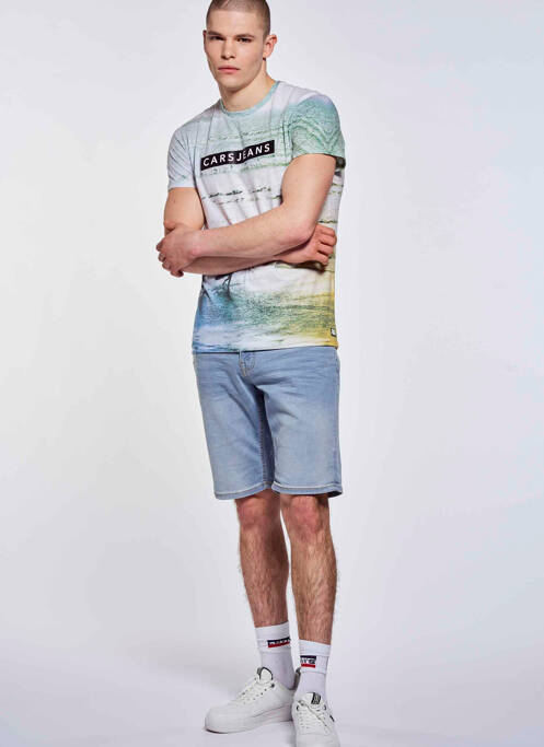 Short bleu CARS JEANS pour homme